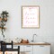 Stupell Industries Cursive Love and Pink Bow Floating Frame, design by Lucille Price